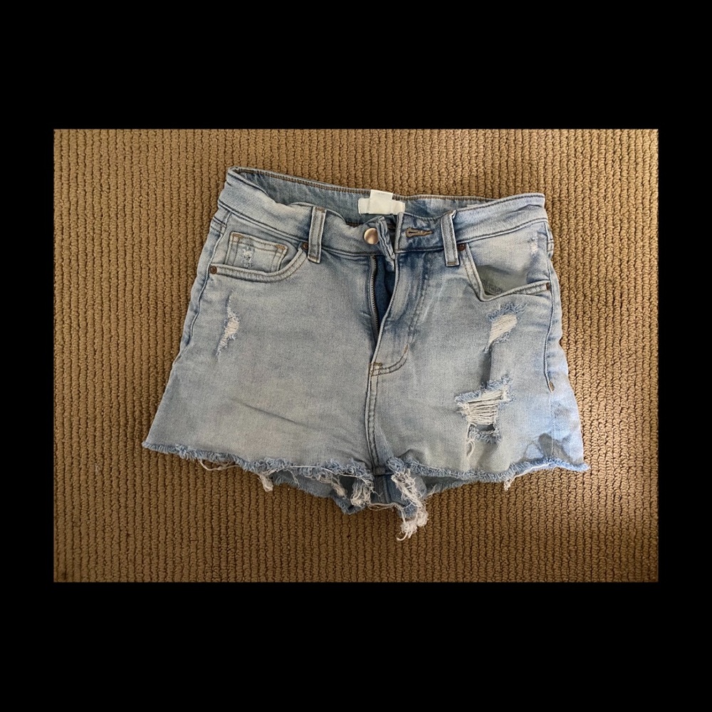 Denim shorts
